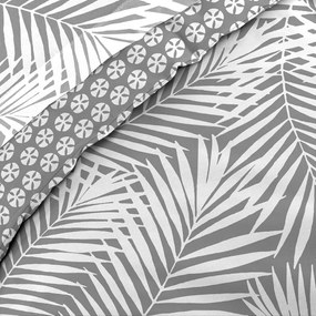 Copripiumino grigio in cotone per letto singolo 140x200 cm Botania – douceur d'intérieur