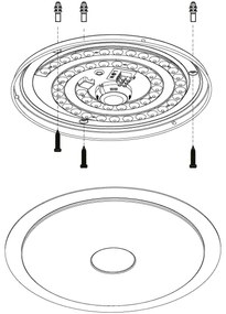 Eglo 98323 - Plafoniera LED dimmerabile LANCIANO LED/24W/230V + Tc