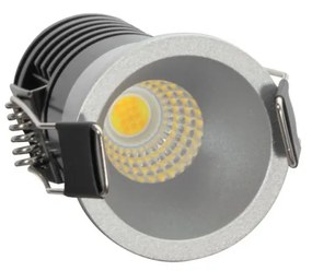 Faretto LED Incasso 5W Foro Ø35mm, 3CCT - CRI92 Grigio Perlato UGR11 Colore Bianco Variabile CCT