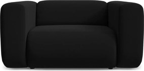 Poltrona nera con rivestimento in velluto Ekahi – Makamii