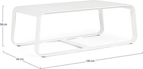 Salotto Da Esterno In Alluminio Divano 3 Posti 2 Poltrone Con Tavolino Merrigan Bianco Bizzotto