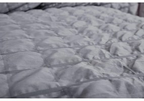 Biancheria da letto nera/grigia in crêpe per letto singolo 140x200 cm Naomi – My House