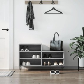 Scarpiera Grigio Sonoma 102x36x60 Cm İn Legno Multistrato /