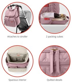 Skip Hop - Zaino fasciatoio per passeggino FORMA Muave Mist