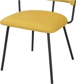 Set di sedie da pranzo gialle 2 pz Claudia - Støraa