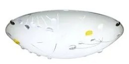 Plafoniera LED bianca con paralume in vetro ø 30 cm Floral - Candellux Lighting