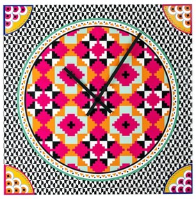 Vesta Orologio grande Decor 50 x 50 - in 5 varianti colore ETHNIC