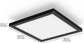 Philips - Plafoniera LED dimmerabile Hue AURELLE LED/19W/230V 30x30 cm nera