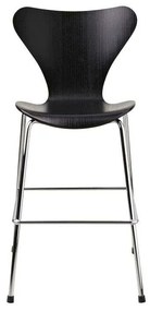 Fritz Hansen - Series 7 Junior Chair Nero/Cromato Fritz Hansen