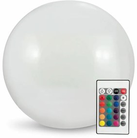 LED RGBW Lampada solare BALL LED/3,2V 500 mAh diametro 20 cm IP65 + telecomando