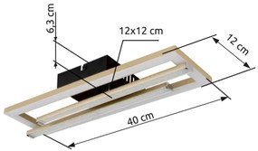 Globo 672843G - Plafoniera LED HIGHWAY LED/24W/230V