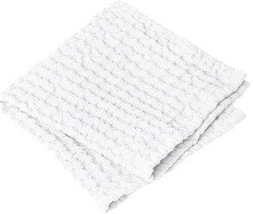 Set di asciugamani goffrati bianchi in cotone 2 pz 30x30 cm Caro – Blomus