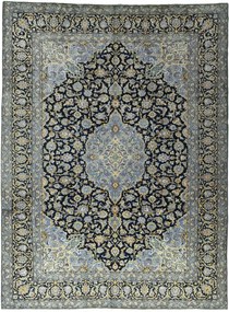 Kashan Tappeto persiano 400 x 300 Blu (Iran) Annodato A Mano