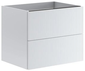 Armadietto bagno a terra Opera 2 cassetti P 45.5 x L 59.5 x H 50 cm laccato opaco bianco