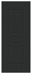 Pannello per porta d'ingresso P120 pellicolato pvc grigio L 92  x H 210.5 cm, Sp 6 mm apertura reversibile