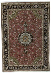 Tabriz Tappeto 200 x 290 Rosso (Iran) Annodato A Mano