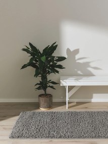 benuta Basic Tappeto a pelo lungo Soho Grigio chiaro 80x300 cm - Tappeto design moderno soggiorno
