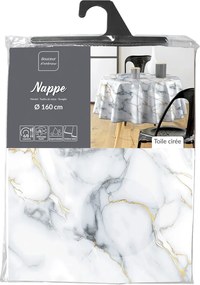 Tovaglia adatta per pulizia con panno umido ø 160 cm Marquina – douceur d'intérieur