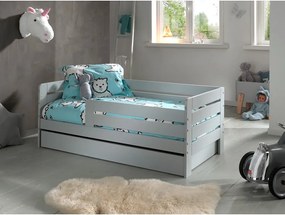 Cassetto grigio sotto il letto dei bambini 70x140 cm Peuter - Vipack
