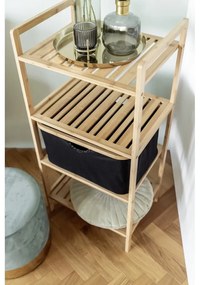 Mensola da bagno in bambù nero/naturale 44x93,5 cm Ecori - Wenko