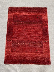 Loribaft Tappeto 70x90 Rosso (Iran) Annodato A Mano