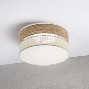 Plafoniera LED SIRJA BOHO LED/20W/230V Ø 35 cm beige/crema