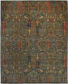 Samarkand Tappeto 240 x 300 Verde (Pakistan) Annodato A Mano