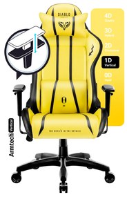 Sedia da gaming Diablo X-One 2.0 Normal Size: Electric Yellow