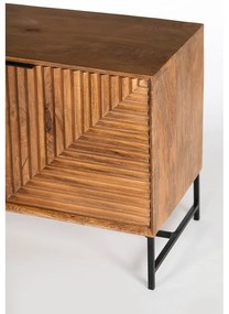 Mobile TV di colore naturale in mango massiccio 160x58x40 cm Nereida – MOME