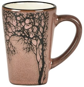 Tazze da espresso in gres rosa chiaro in set da 4 100 ml Hela - Villa Collection