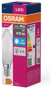 Lampadina LED VALUE B40 E14/4,9W/230V 6500K - Osram