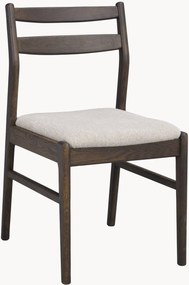 Sedia in legno di quercia marrone/beige chiaro Kerwin