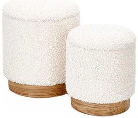 SET 2x Tabacco CANCUN diametro 31/38 cm bianco/marrone