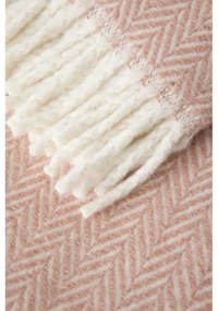 Plaid rosa con contenuto di cotone , 140 x 180 cm Skyline - Euromant