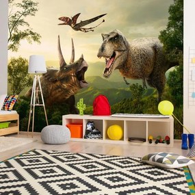 Fotomurale adesivo  Dinosaur Square  Larghezza x Altezza Home decor 196x140