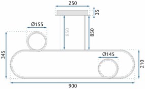 Lampada LED APP810-CP CHROM