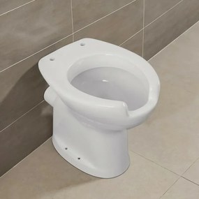 Wc per anziani e disabili con apertura frontale e scarico a parete