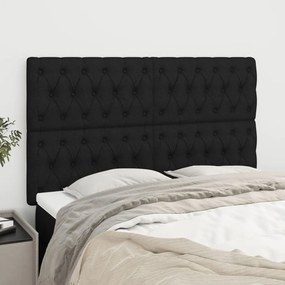 Testiera 4 Pz Nera 80 X 7 X 78/88 Cm İn Tessuto /