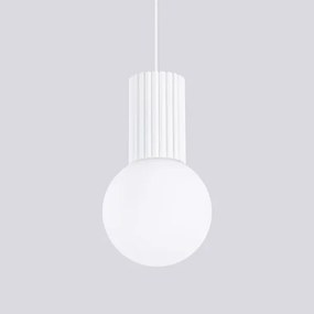 Sollux SL.1709 - Lampadario a sospensione con filo HALO 1xG9/8W/230V diametro 12 cm bianco