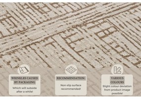 Tappeto marrone/beige 80x120 cm Terrain – Hanse Home