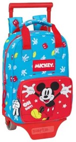 Trolley per la Scuola Mickey Mouse Clubhouse Fantastic Azzurro Rosso 20 x 28 x 8 cm