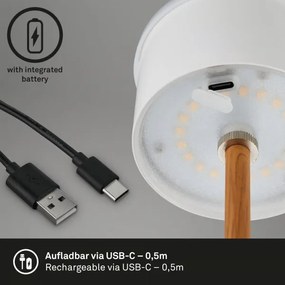 Brilo - Lampada da tavolo LED ricaricabile a sfioramento KIKI LED/2,6W/5V IP44 2600 mAh nero