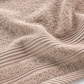 Asciugamano tipo terry marrone chiaro in cotone 30x50 cm Tendresse – douceur d'intérieur
