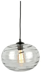 Lampada a sospensione in vetro grigio, altezza 21 cm Sphere - Leitmotiv