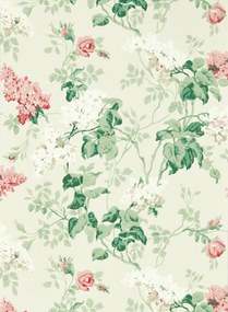 Sanderson Carta da parati Sommerville - Blush/ Grey Birch