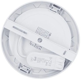 Solight WD240-S - Pannello LED 2 in 1 LED/12W/230V 3000/4000/6000K Ø17 cm IP54 argento