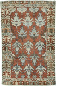 Hamedan Tappeto 110x70 Rosso (Iran) Annodato A Mano