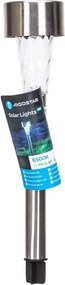 Aigostar - Lampada solare LED LED/0,006W/1,2V 29,5 cm cromo 6500K IP44
