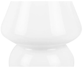 Lampada da tavolo in vetro bianco Vetro, altezza 18 cm - Leitmotiv