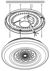 Eglo 96821 - Applique/Plafoniera LED dimmerabile CAPASSO-C LED/17W/230V
